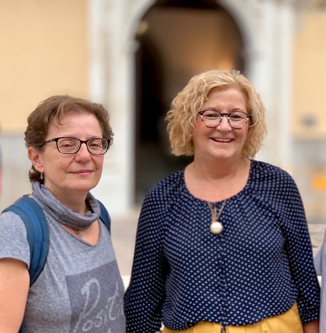 Inmaculada Torres Alaminos y Mercedes García Piñeiro (Psicologa del grupo de autoapoyo) (AYTO. MOTRIL)