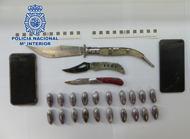 Imagen de las bellotas incautadas (POLICÍA NACIONAL) 