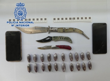 Imagen de las bellotas incautadas (POLICÍA NACIONAL) 