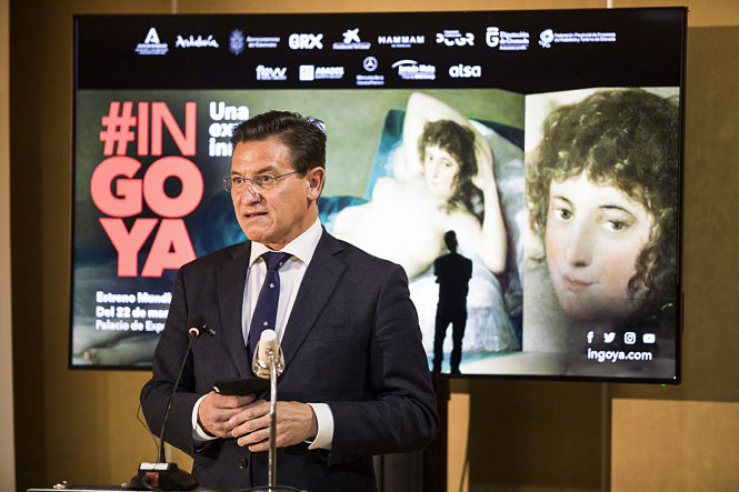 Luis Salvador durante la presentación de #INGOYA (JAVIER ALGARRA / AYUNTAMIENTO) 