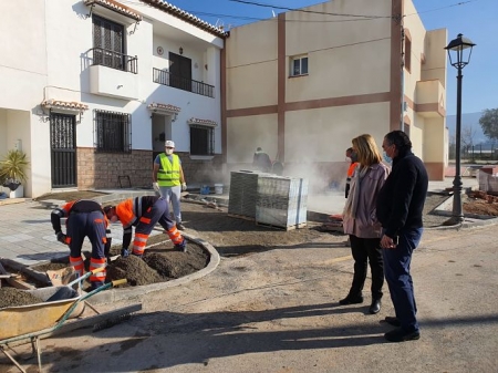 Imagen de la visita a las obras (AYTO. MOTRIL)