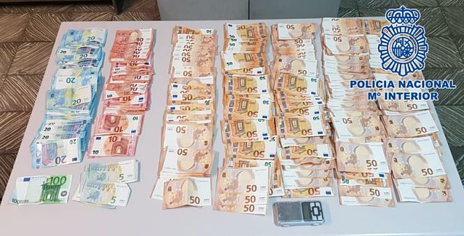 Dinero incautado (POLICÍA NACIONAL) 