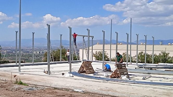 Obras del nuevo invernadero municipal (AYTO. MONACHIL) 