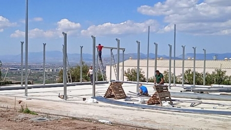 Obras del nuevo invernadero municipal (AYTO. MONACHIL) 