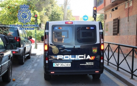 Imagen de un furgón policial (POLICÍA NACIONAL) 