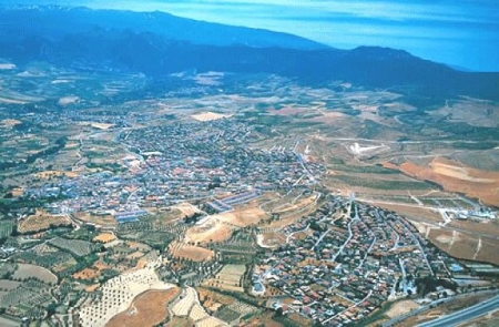 Vista aérea del municipio de Otura