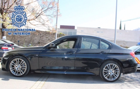 Detienen a un hombre por adueñarse de un coche de alta gama robado en Dinamarca (POLICÍA NACIONAL)