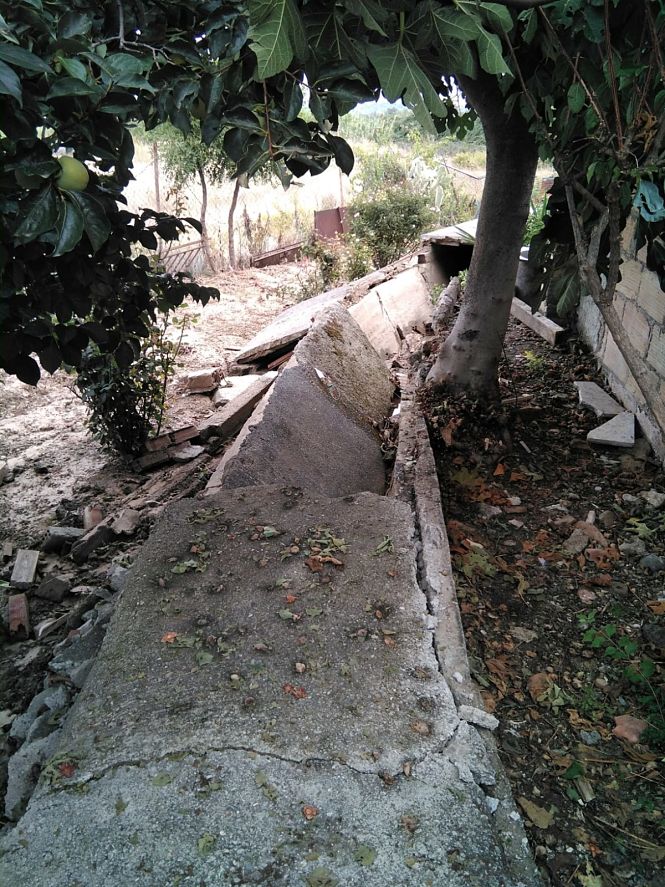Destrozos causados por la DANA de septiembre de 2019 en el municipio de Otura (AYTO. OTURA)