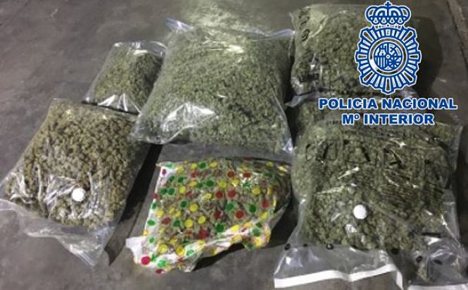 Imagen de la marihuana incautada (POLICIA NACIONAL)