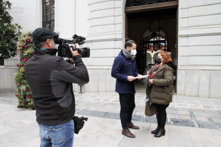 Mari Carmen Pérez y Jesús Fernández (IU)