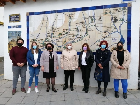 Imagen de la visita a Órgiva (PSOE)