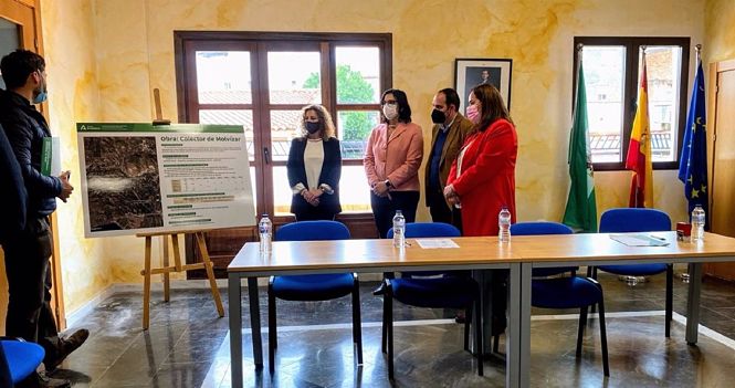 Entrega del nuevo colector de aguas residuales de Molvízar y del núcleo de Lobres, en el municipio de Salobreña (JUNTA)