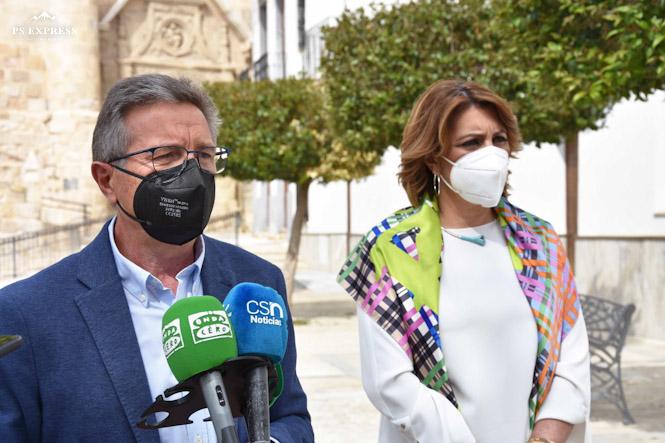 Imagen de la visita de Susana Díaz a Baza (AYTO. BAZA)