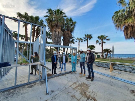 Imagen de la visita a las obras (AYTO. MOTRIL)