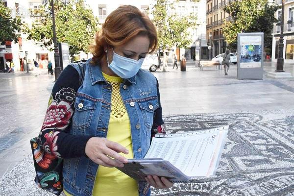 La coordinadora provincial de IU, Mari Carmen Pérez (IU)