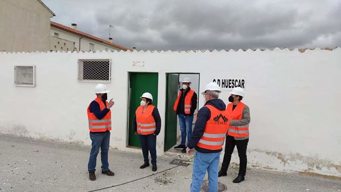 Visita a las obras del Polideportivo (AYTO. HUÉSCAR)