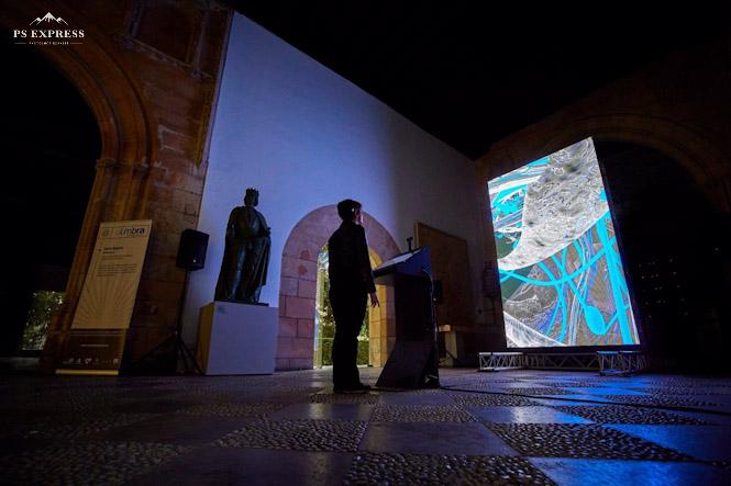 Actividad del festival Alumbra, en el Hospital Real (UGR)