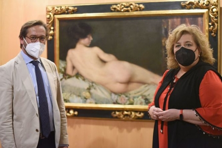 Antonio Granados y Fátima Gómez han visitado la exposición (JUNTA) 