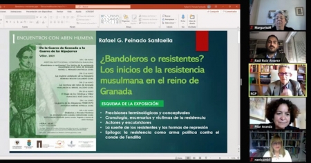 Imagen de la inauguración telemática (CEHVAL) 