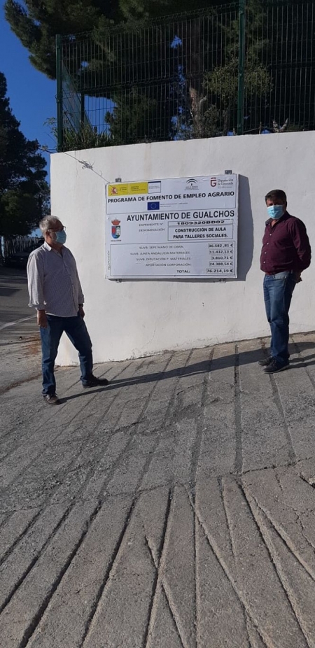 Imagen de la visita a las Obras (AYTO. GUALCHOS) 