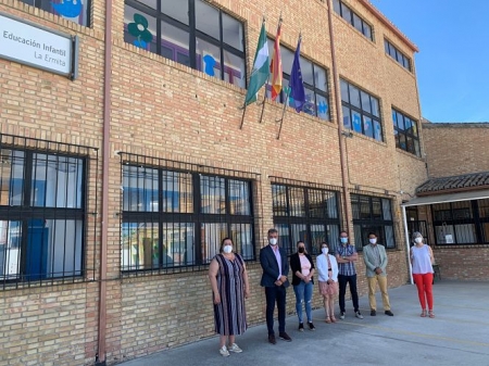 Imagen de la visita a la Escuela Infantil `La Ermita` de Las Gabias (JUNTA)