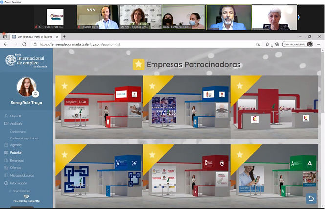 Inauguración telemática de la Feria del empleo (CÁMARA GRANADA)