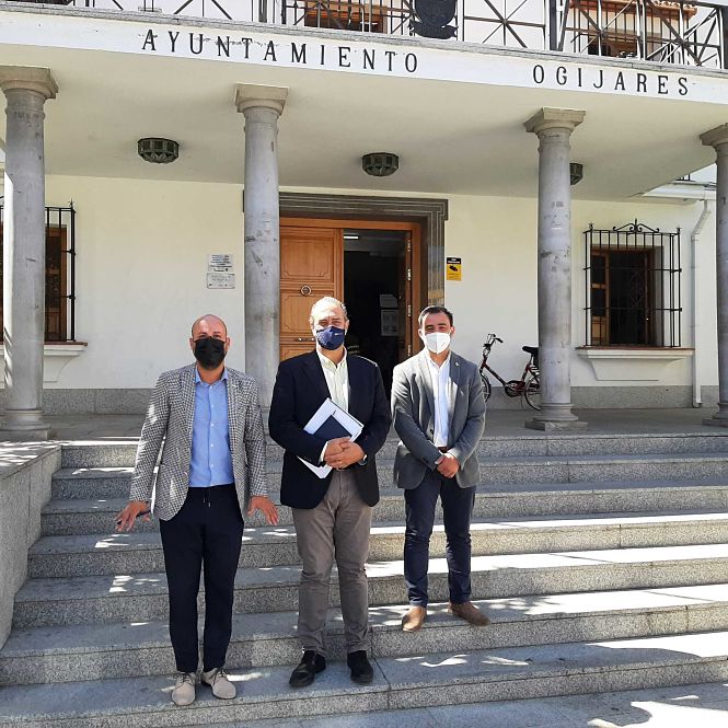 Imagen de la visita al Ayuntamiento de Ogíjares (JUNTA)
