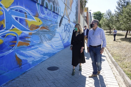 Inauguración del mural de `El niño de las pinturas` (JAVIER ALGARRA / AYUNTAMIENTO)