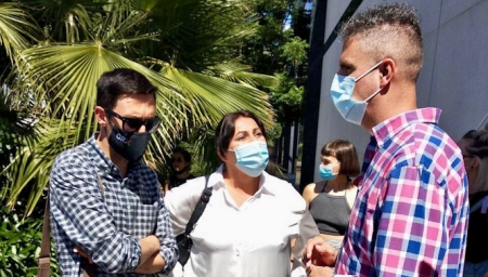 Imagen de la concentración (PODEMOS) 