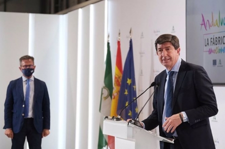 Gustavo Rodríguez y Juan Marin, en Fitur 2021 (JUNTA DE ANDALUCÍA) 