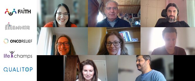 los integrantes del clúster europeo de investigación denominado `Cancersurvivorship – AI forwell-being` (UGR)