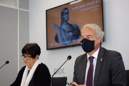 Presentación de los actos programados con motivo del aniversario de la ejecución a garrote vil de Mariana Pineda (JAVIER ALGARRA / AYUNTAMIENTO DE GRANADA