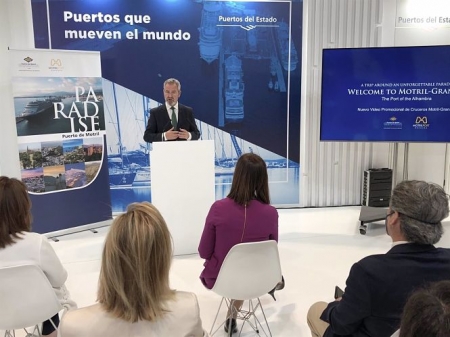 Presentación en Fitur del vídeo promocional del puerto de Motril (AUTORIDAD PORTUARIA DE MOTRIL)