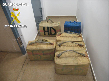 Imagen del hachís intervenido (GUARDIA CIVIL)