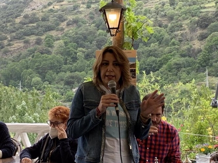 Susana Díaz en un acto de la campaña a las primarias para la Presidencia de la Junta por el PSOE-A (EQUIPO DE SUSANA DÍAZ)