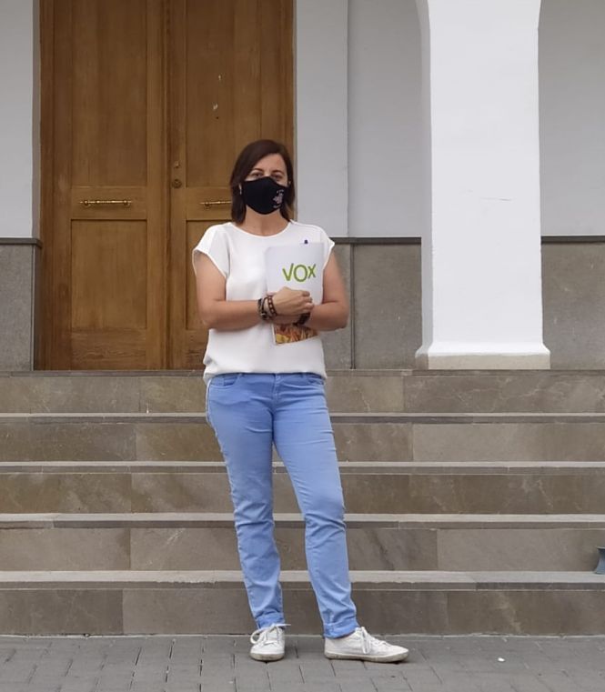 La portavoz de VOX en el Ayuntamiento de Las Gabias, Sonia Sánchez (VOX)