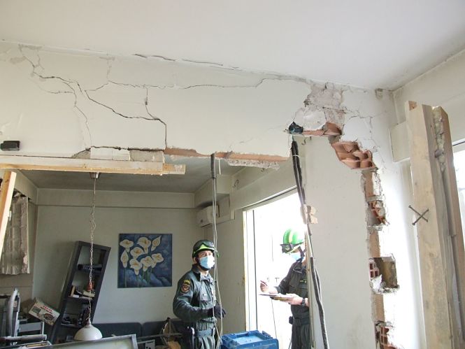 Estado del inmueble tras la explosión (GUARDIA CIVIL)