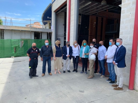 Imagen de la visita al Parque de Bomberos de Motril (DIPUTACIÓN)