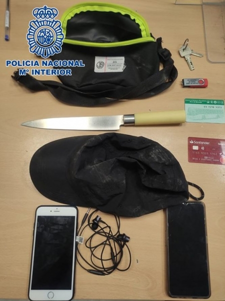 Imagen de los efectos intervenidos (POLICIA NACIONAL) 