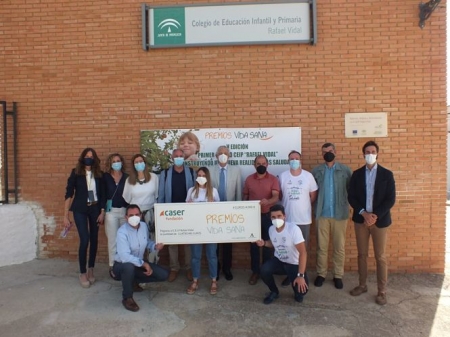 Imagen de la visita al Colegio Rafael Vidal (JUNTA)