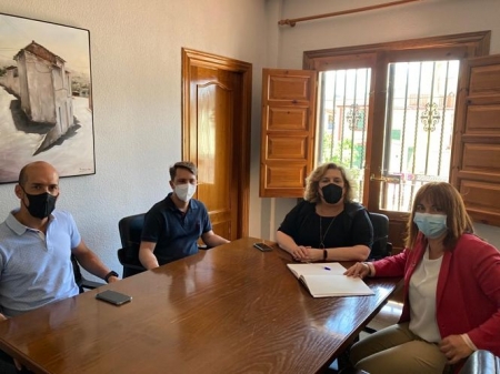 Imagen de la visita a Alfacar (DIPUTACIÓN)