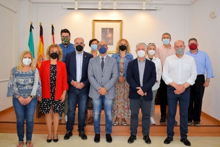 Visita del Diputado de obras públicas a Albolote (DIPUTACIÓN)