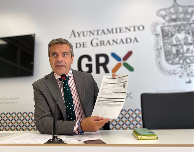 El portavoz del PP en el Ayuntamiento de Granada, César Díaz (PP) 