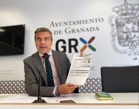 El portavoz del PP en el Ayuntamiento de Granada, César Díaz (PP) 