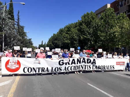 Concentración contra los accidentes laborales (CCOO) 