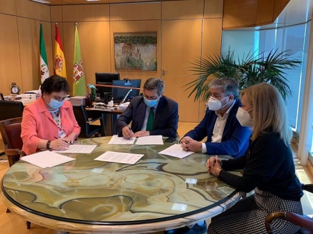 Firma de un convenio entre el Consultivo de Andalucía y el Cemci, en la Diputación de Granada (CONSEJO CONSULTIVO) 
