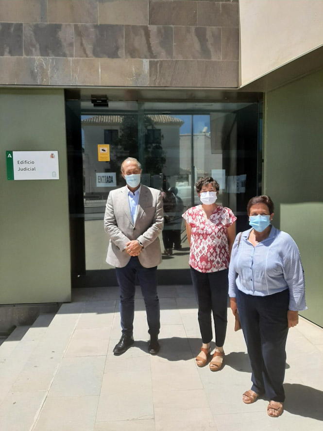 Imagen de la visita a los juzgados de Huéscar (JUNTA) 