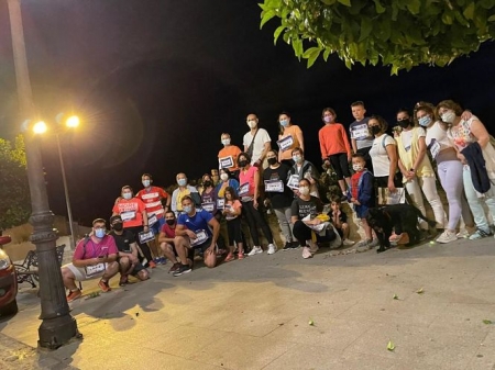 Los jóvenes de Montefrío durante su salida nocturna (AYTO. MONTEFRÍO) 