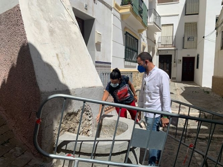 Imagen de la visita a las obras (AYTO. ALMUÑECAR) 