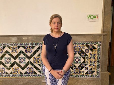 La concejal de VOX en el Ayuntamiento de Granada, Beatriz Sánchez (VOX) 